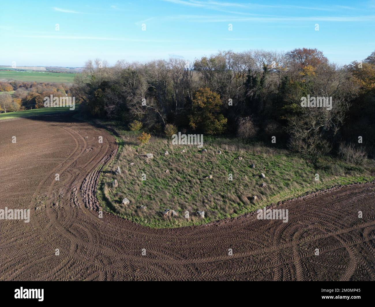 Manton stone circle Circle. Wiltshire. England. UK Stock Photo Alamy