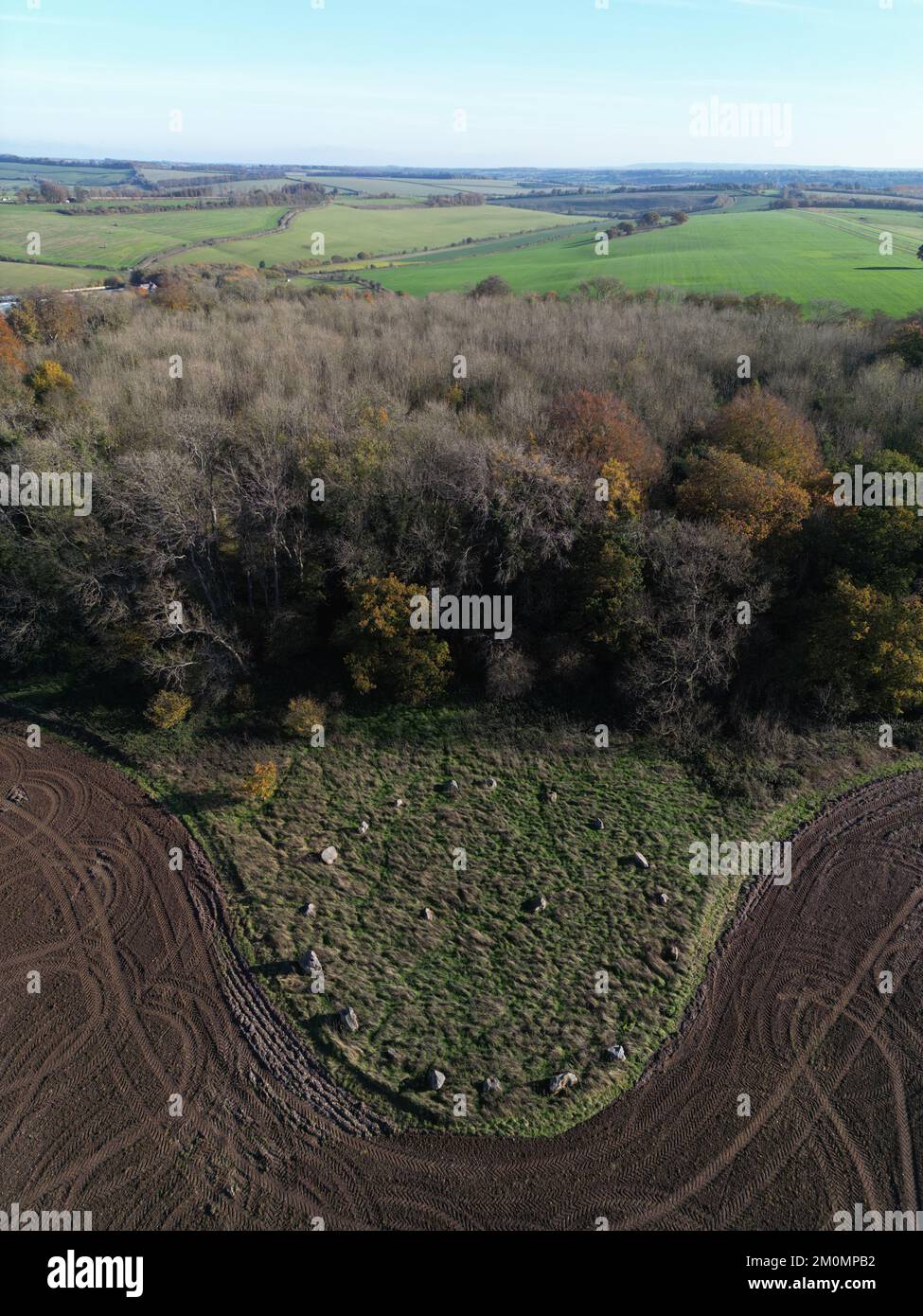 Manton stone circle Circle. Wiltshire. England. UK Stock Photo Alamy