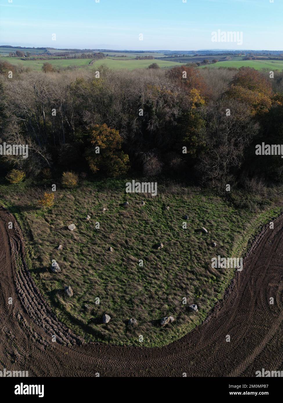 Manton stone circle Circle. Wiltshire. England. UK Stock Photo Alamy