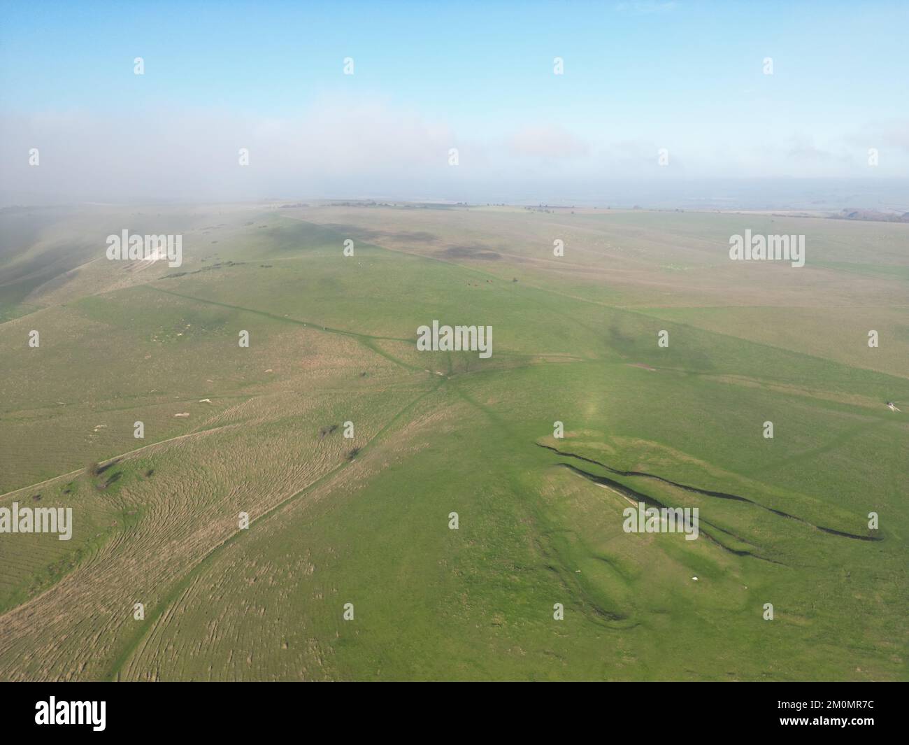 Adam's Grave Neolithic long barrow. Alton Barnes. Wiltshire. England. UK Stock Photo