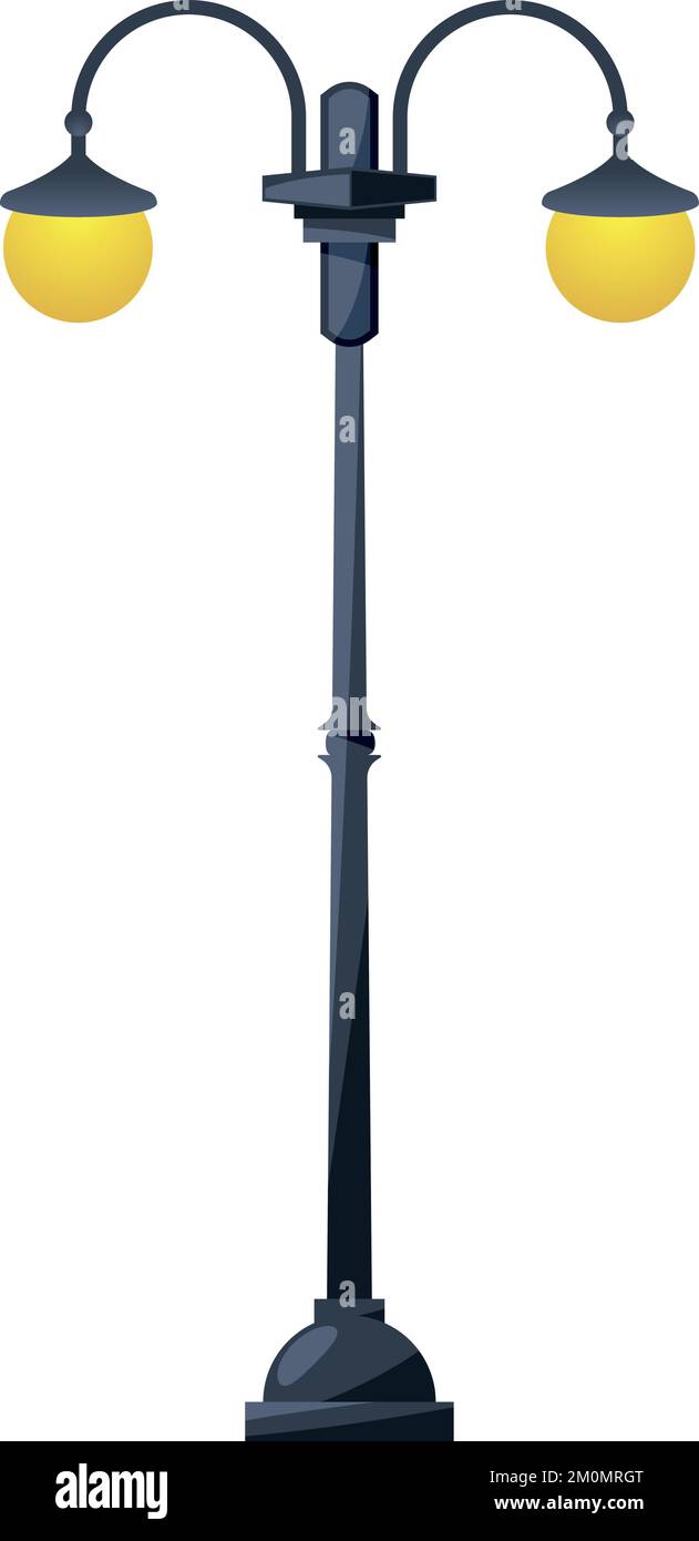 Street lamp icon. Cartoon vintage city light Stock Vector Image & Art