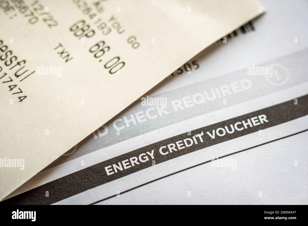 Electricity energy support scheme voucher letter notice in England UK