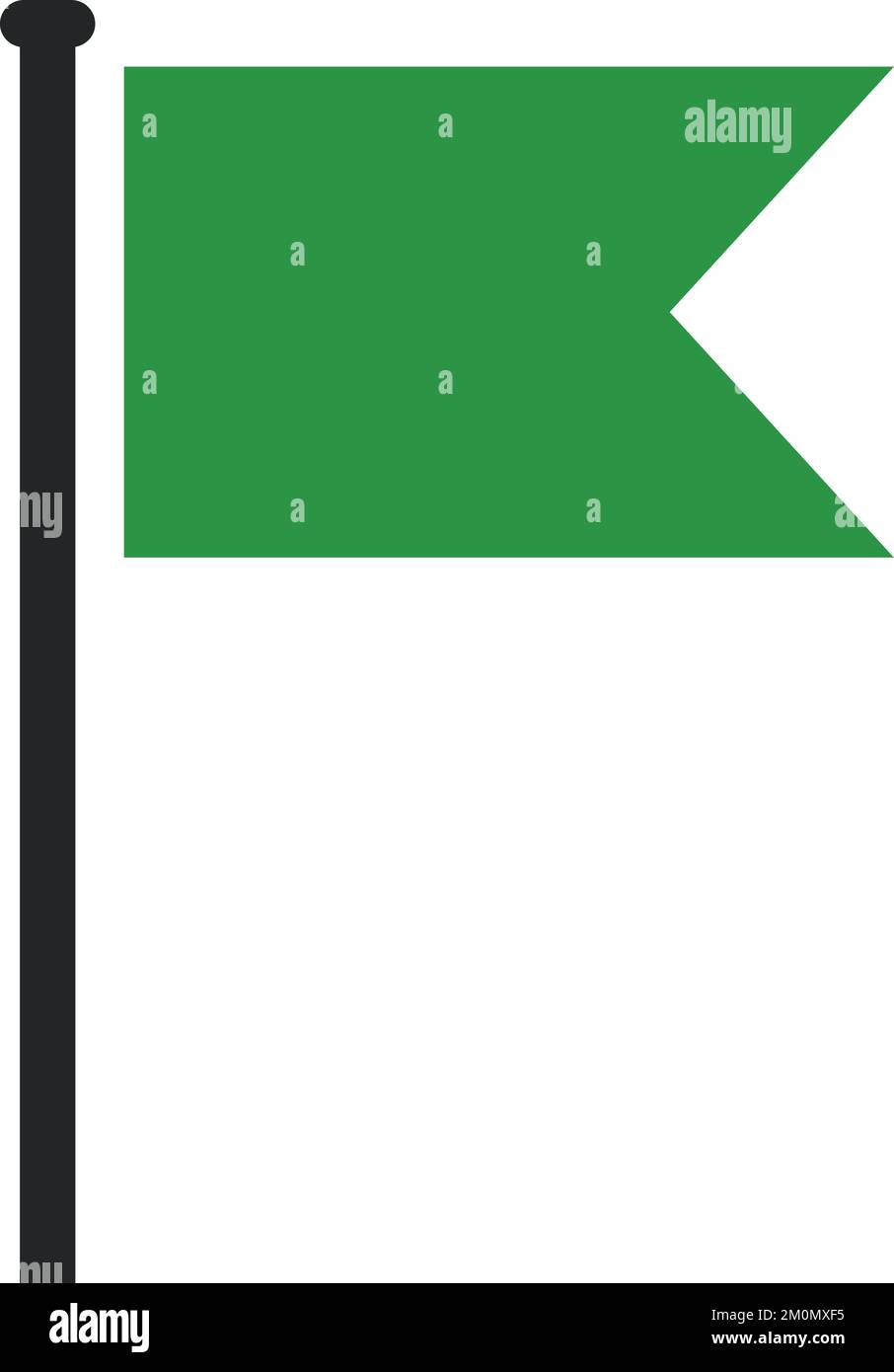 Green flag icon. Pin pole color symbol Stock Vector Image & Art - Alamy