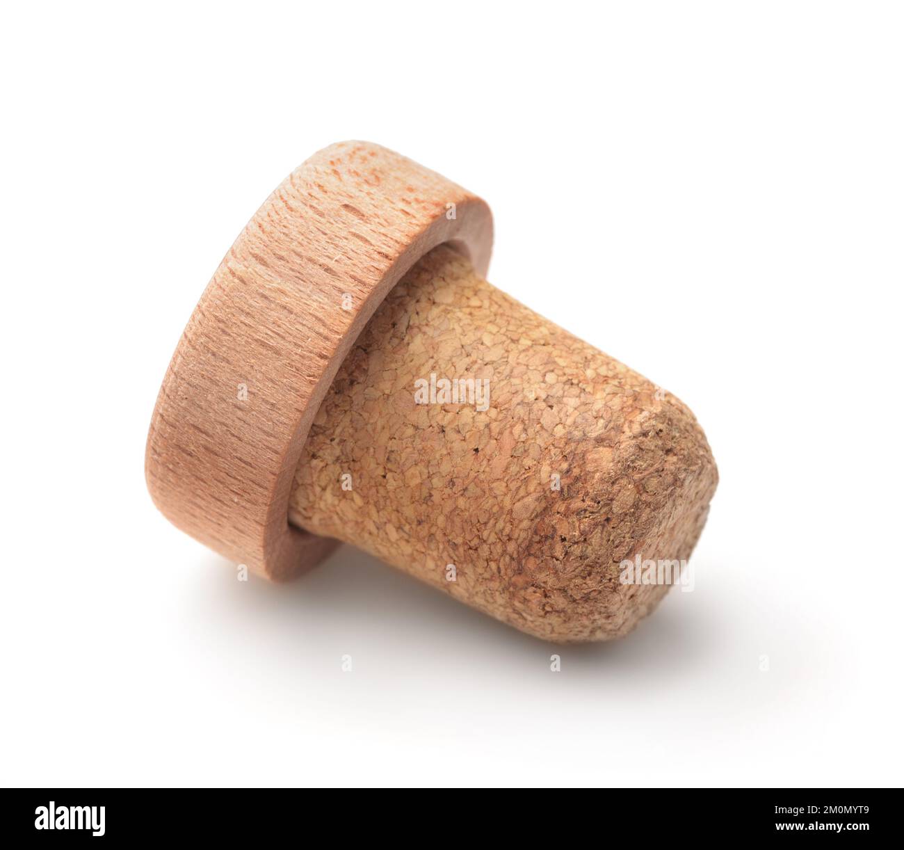 Brandy bottle cork stopper isolated on white Stock Photo Alamy