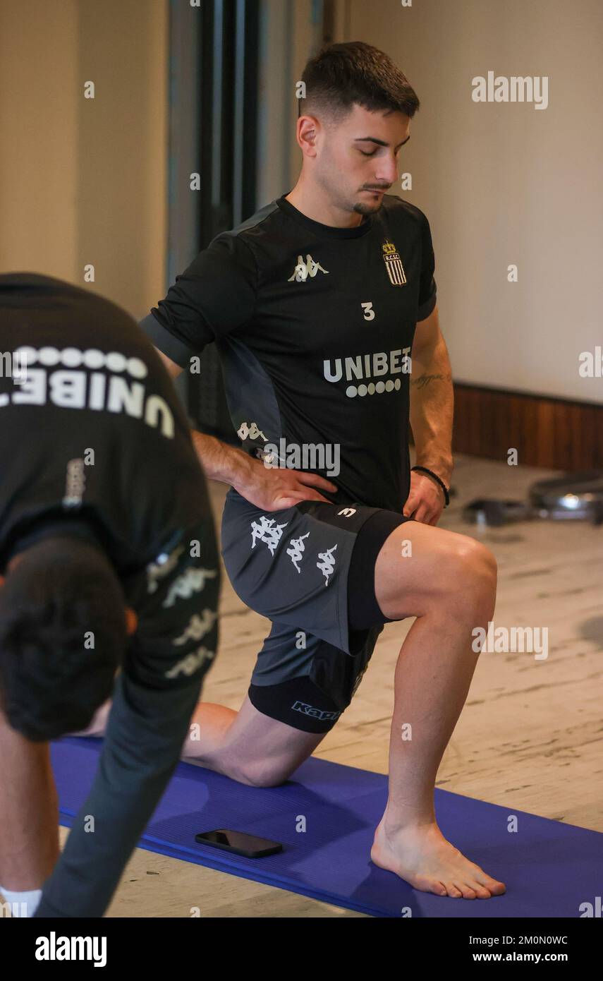 Charleroi's Stefan Knezevic pictured during a training session at the