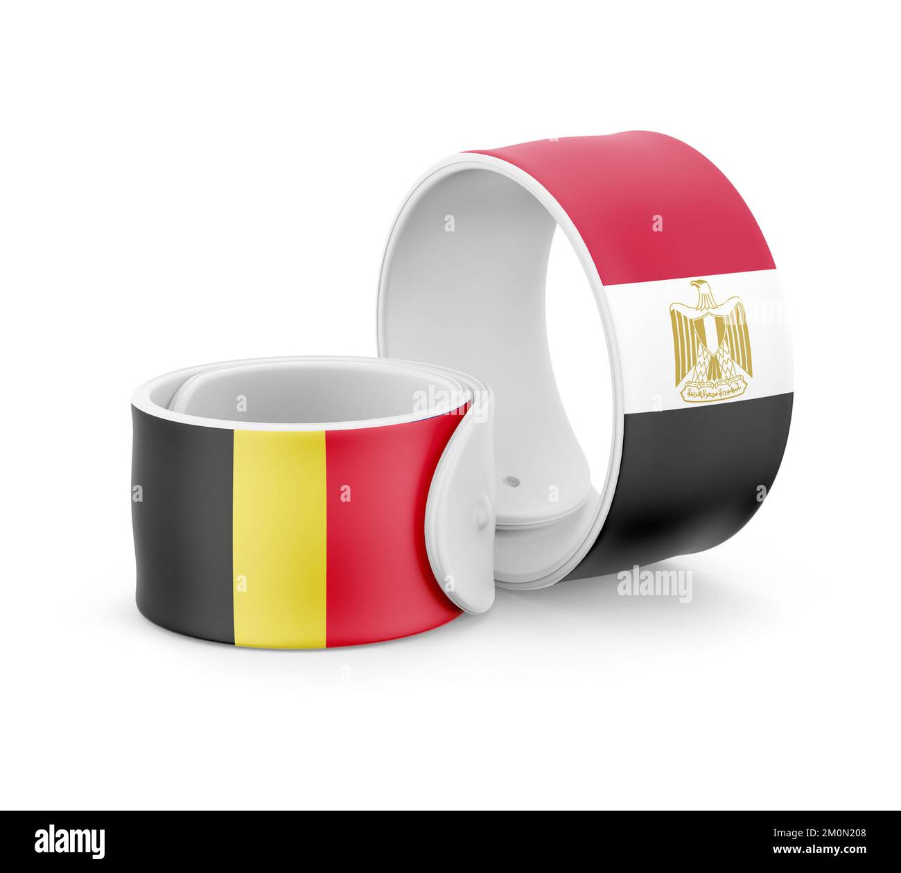 Egypt National Flag for friendship on Bracelet Stock Photo