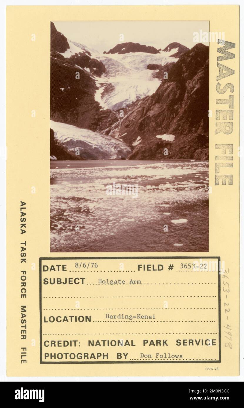 Holgate Arm. Alaska Task Force Photographs Stock Photo - Alamy