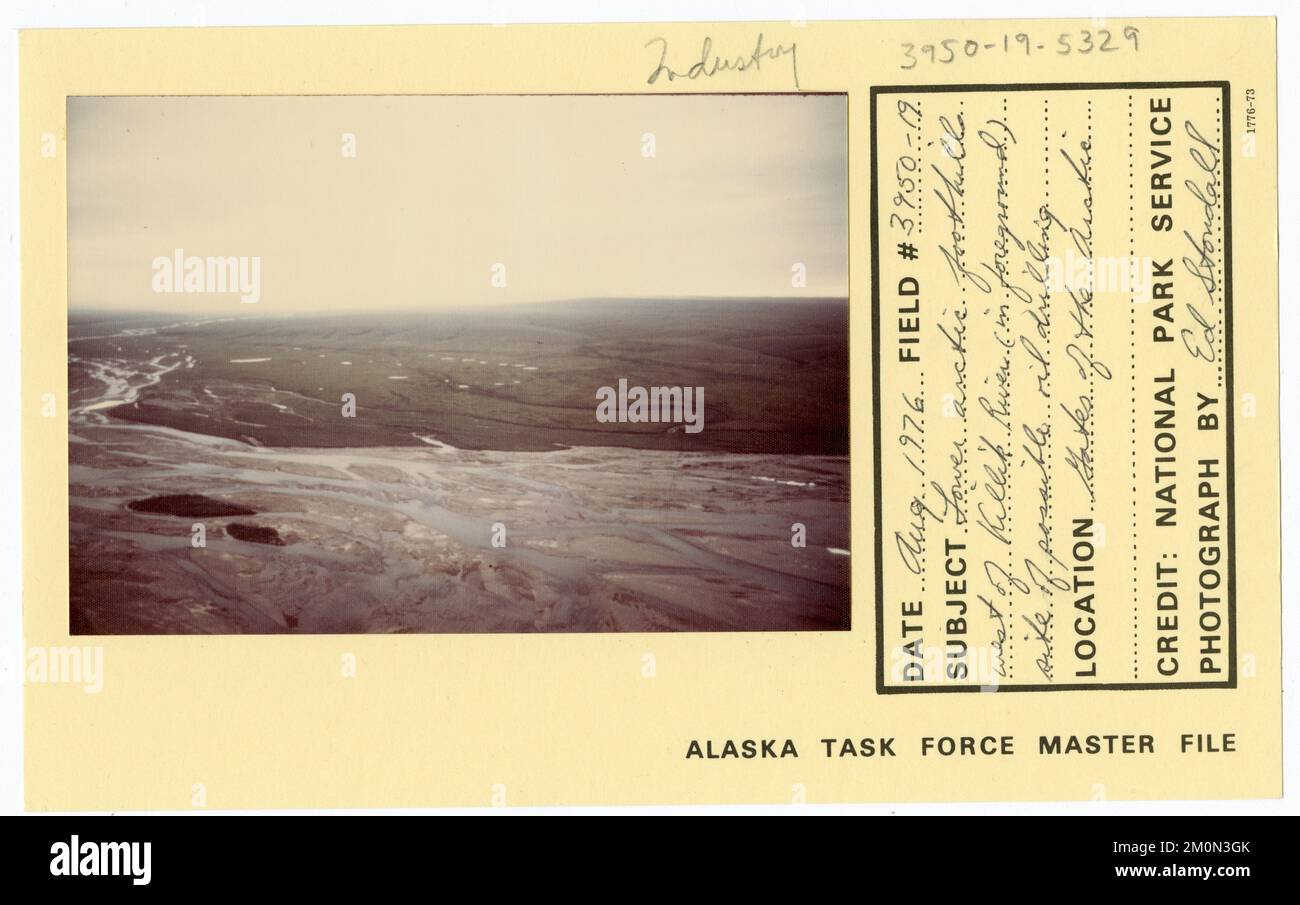 Lower Arctic foothills west of Killik River (in foreground) site of ...