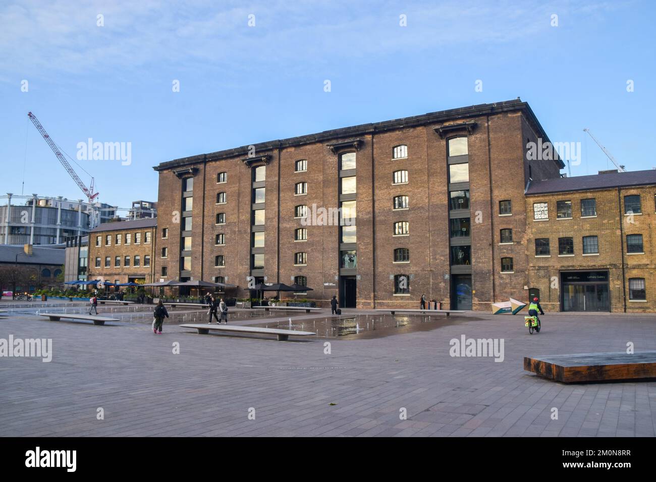 London, UK, 7th December 2022. Central Saint Martins in Granary Square, King's Cross. Stock Photo