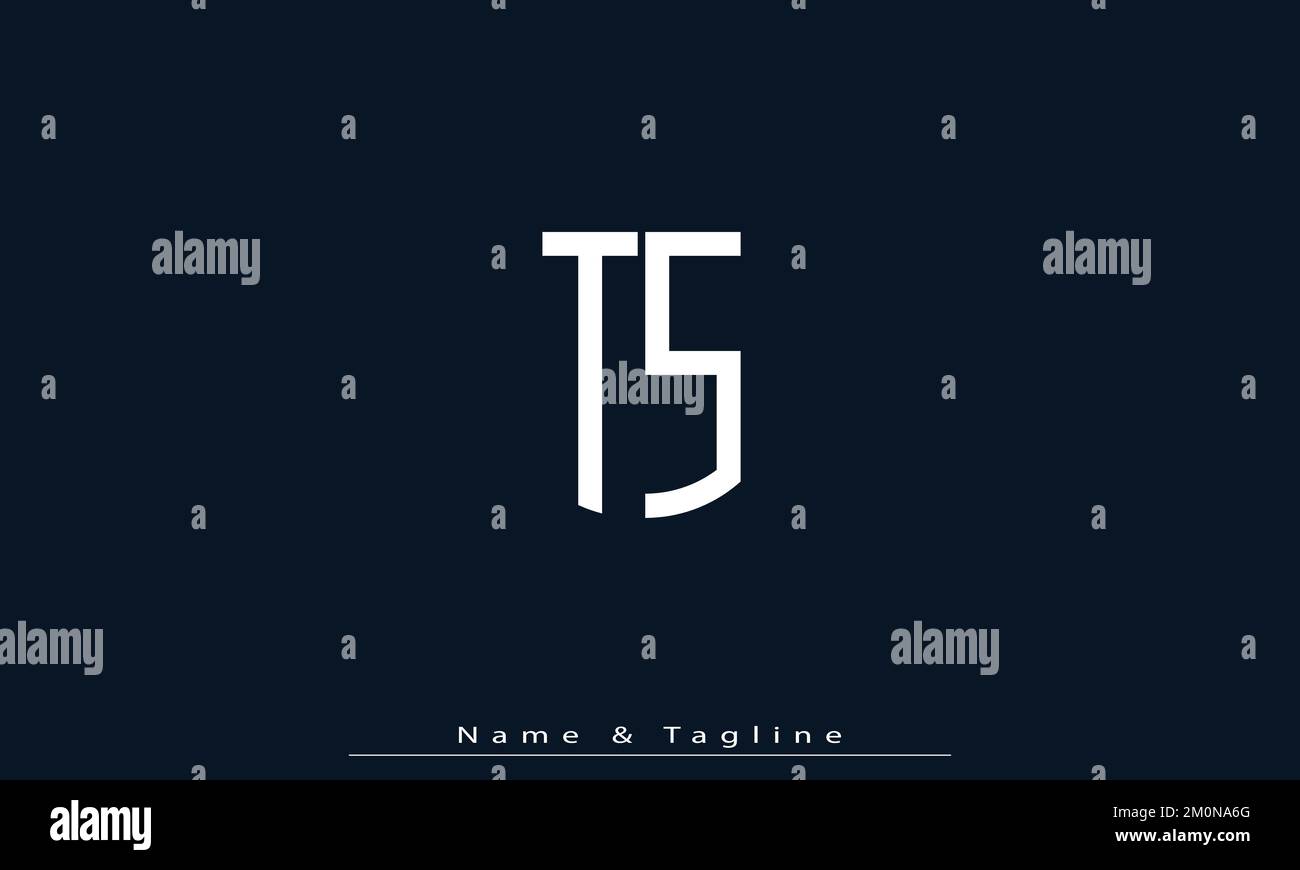 Alphabet letters Initials Monogram logo TS , ST Stock Vector Image ...