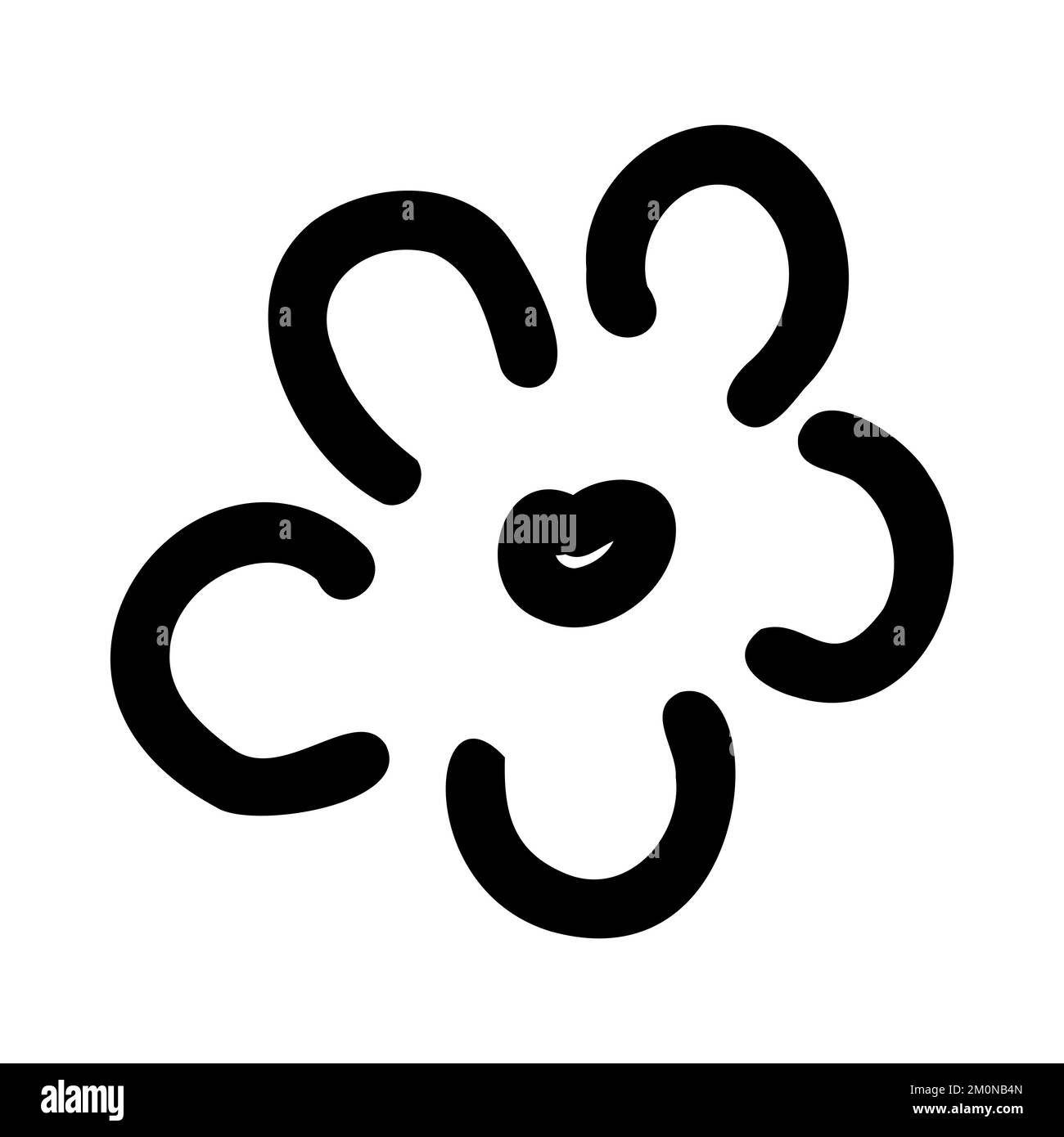 Vector flat flower background Black and White Stock Photos & Images - Alamy