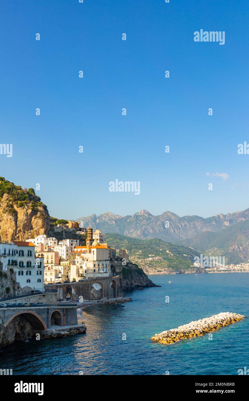 Amalfi Coast. Atrani, Salerno, Italy Stock Photo
