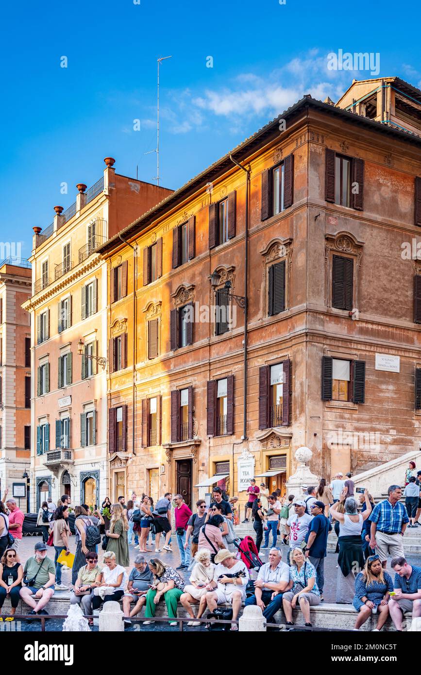 Spanish Step Inn Rome The Spanish Steps in Rome Italy Stock Photo - Alamy