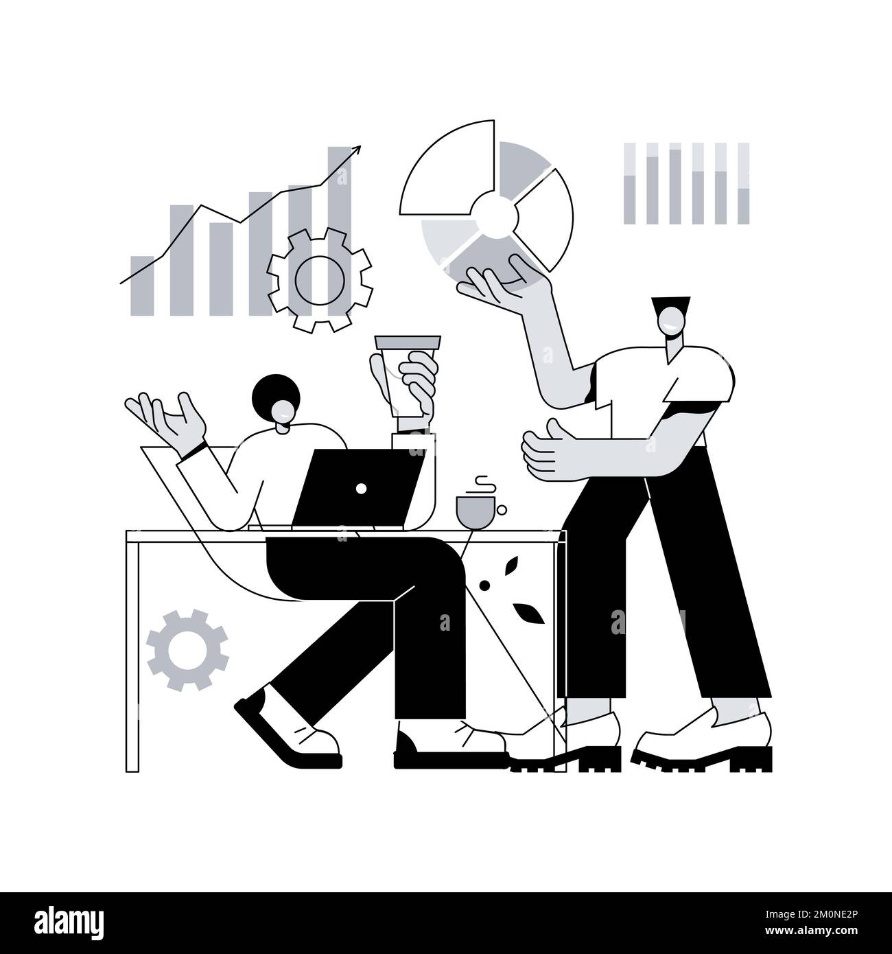Business analysis abstract concept vector illustration. Identify