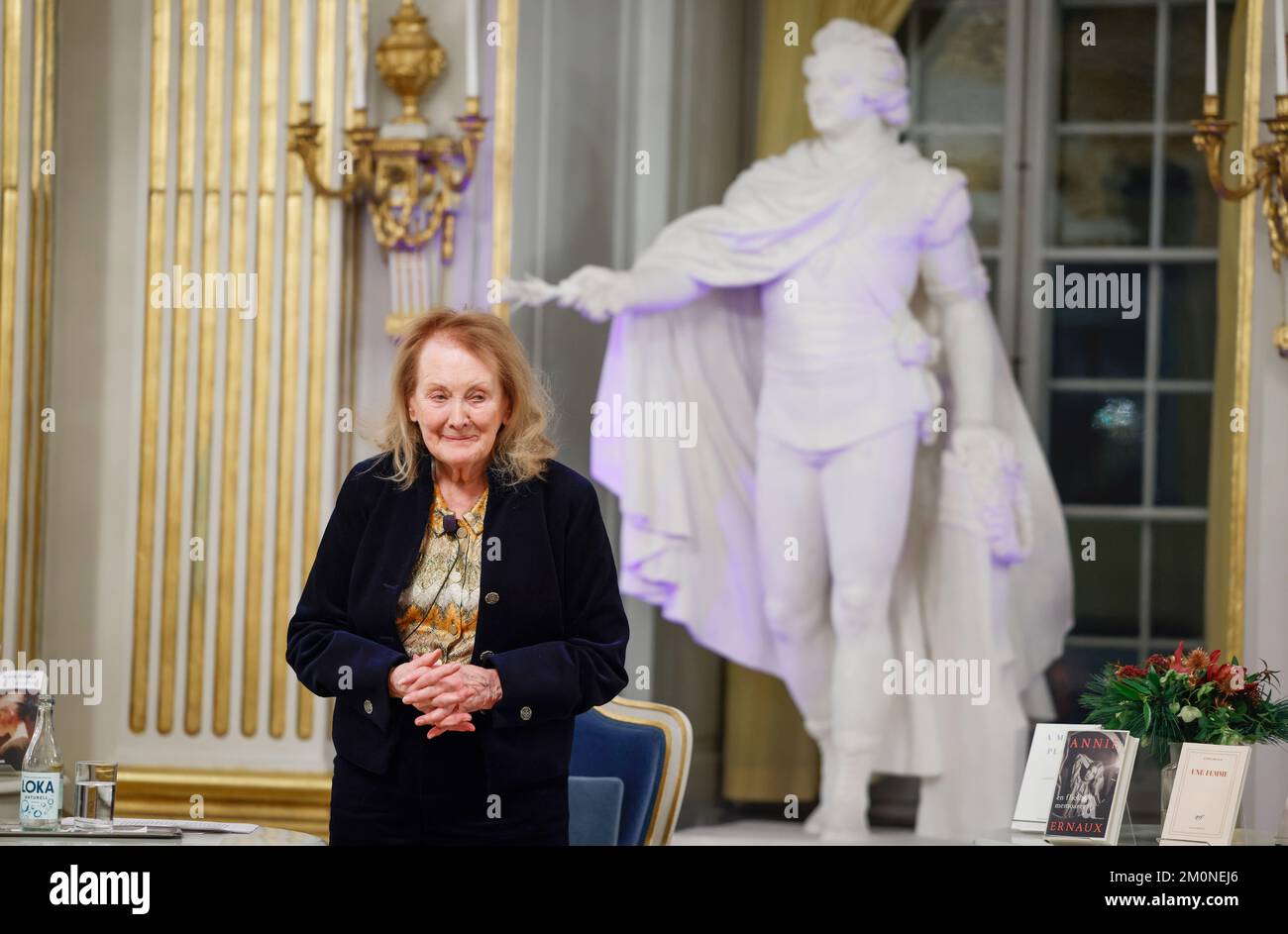 French author and Nobel Laureate in Literature 2022 Annie Ernaux after her Nobel lecture at the Swedish Academy in Stockholm, Sweden, on Dec. 07, 2022.Photo: Fredrik Persson / TT / code 1081 Stock Photo
