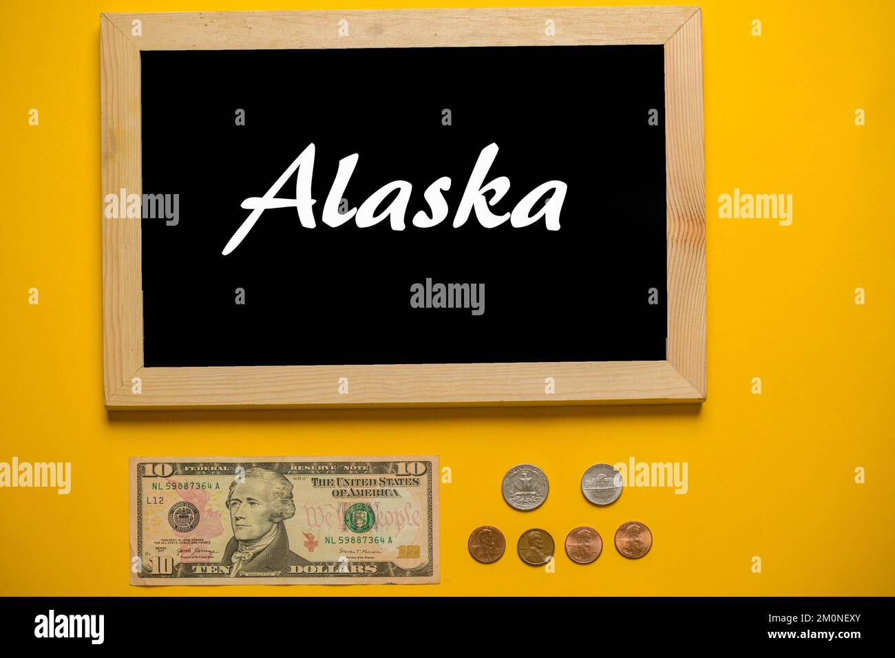 The Minimum Wage in Alaska at 10.34 per hour Stock Photo Alamy