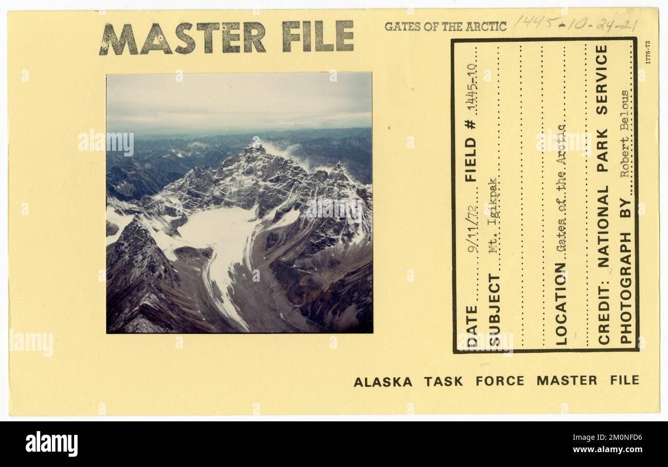 Mount Igikpak. Alaska Task Force Photographs Stock Photo Alamy