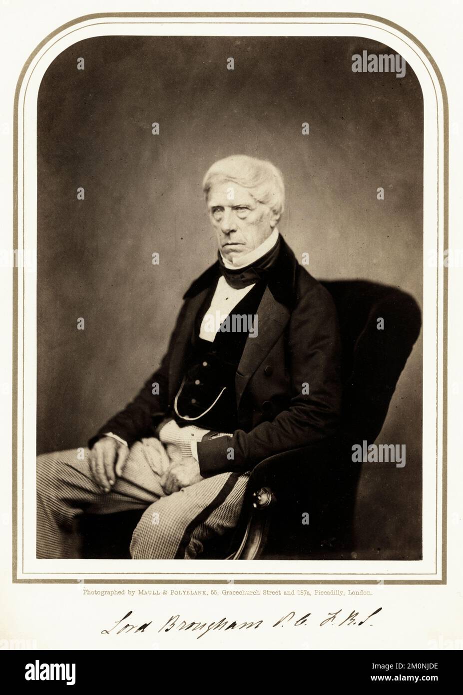 Portrait of British statesman Henry Peter Brougham, 1st Baron Brougham