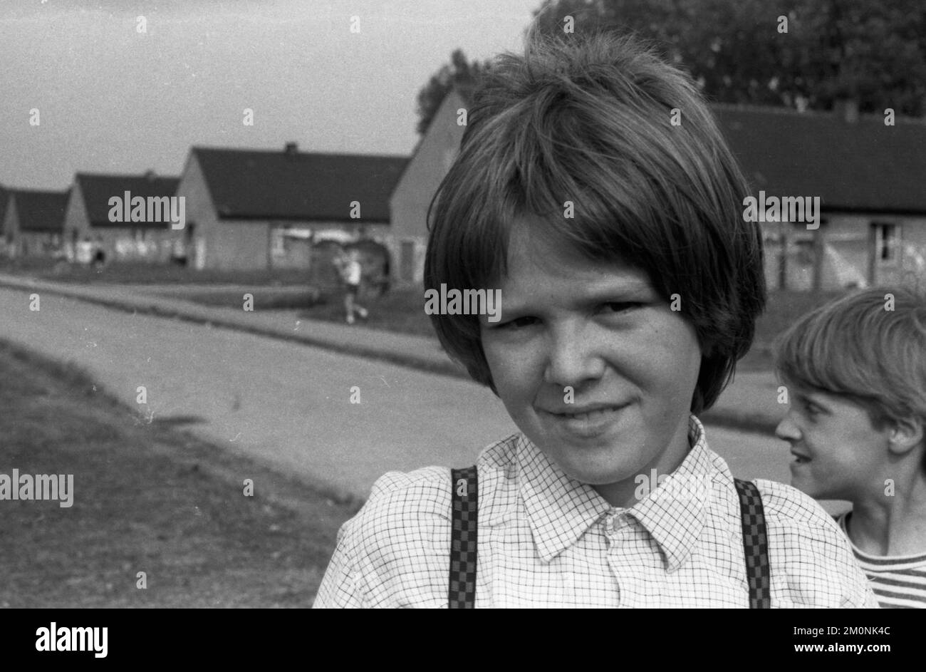 Children in a homeless shelter on 20.6.1974 in Dortmund, Germany, Europe Stock Photo