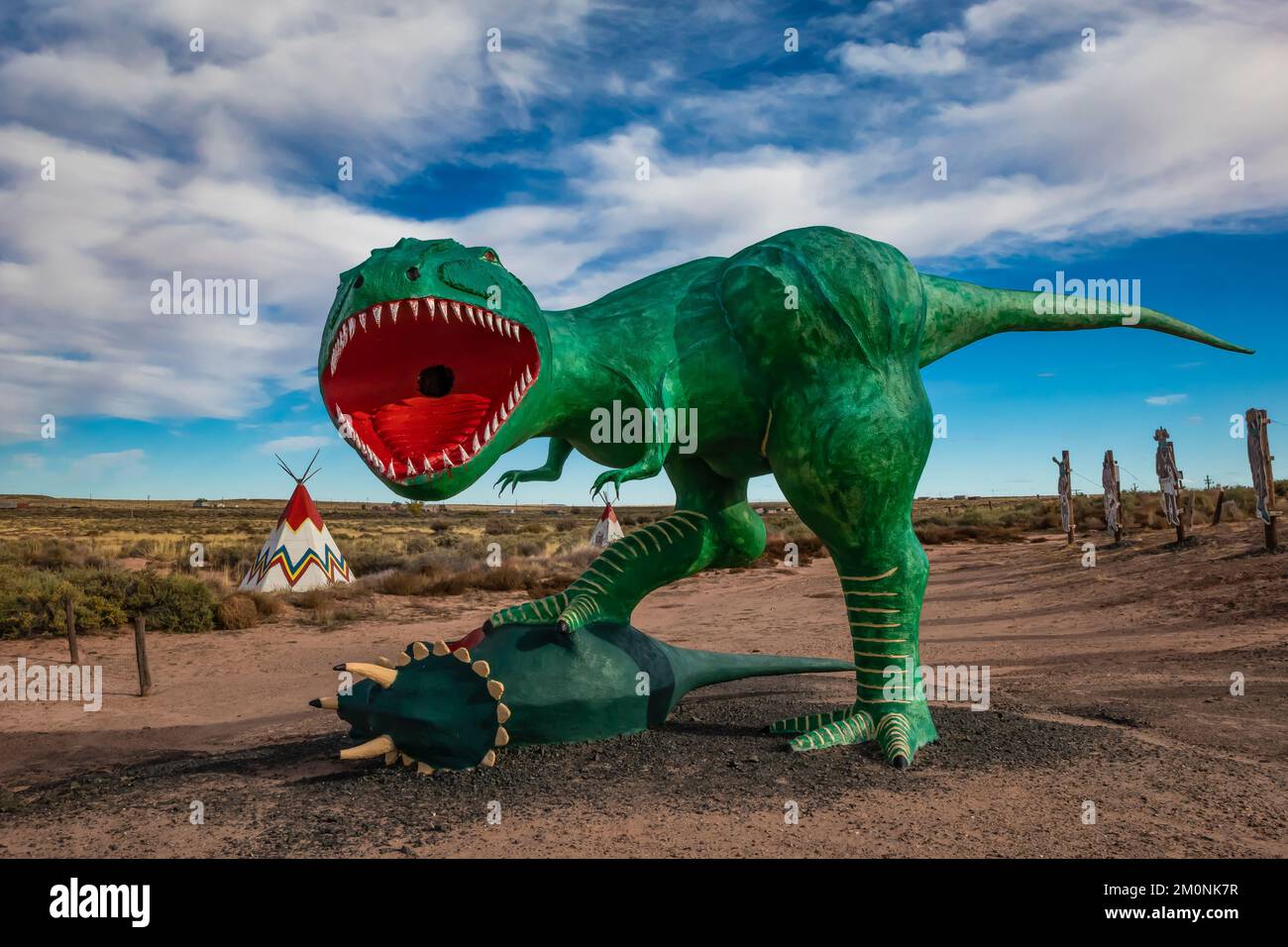 TRex at Painted Desert Indian Center on Route 66 near Holbrook, Arizona, USA [No property