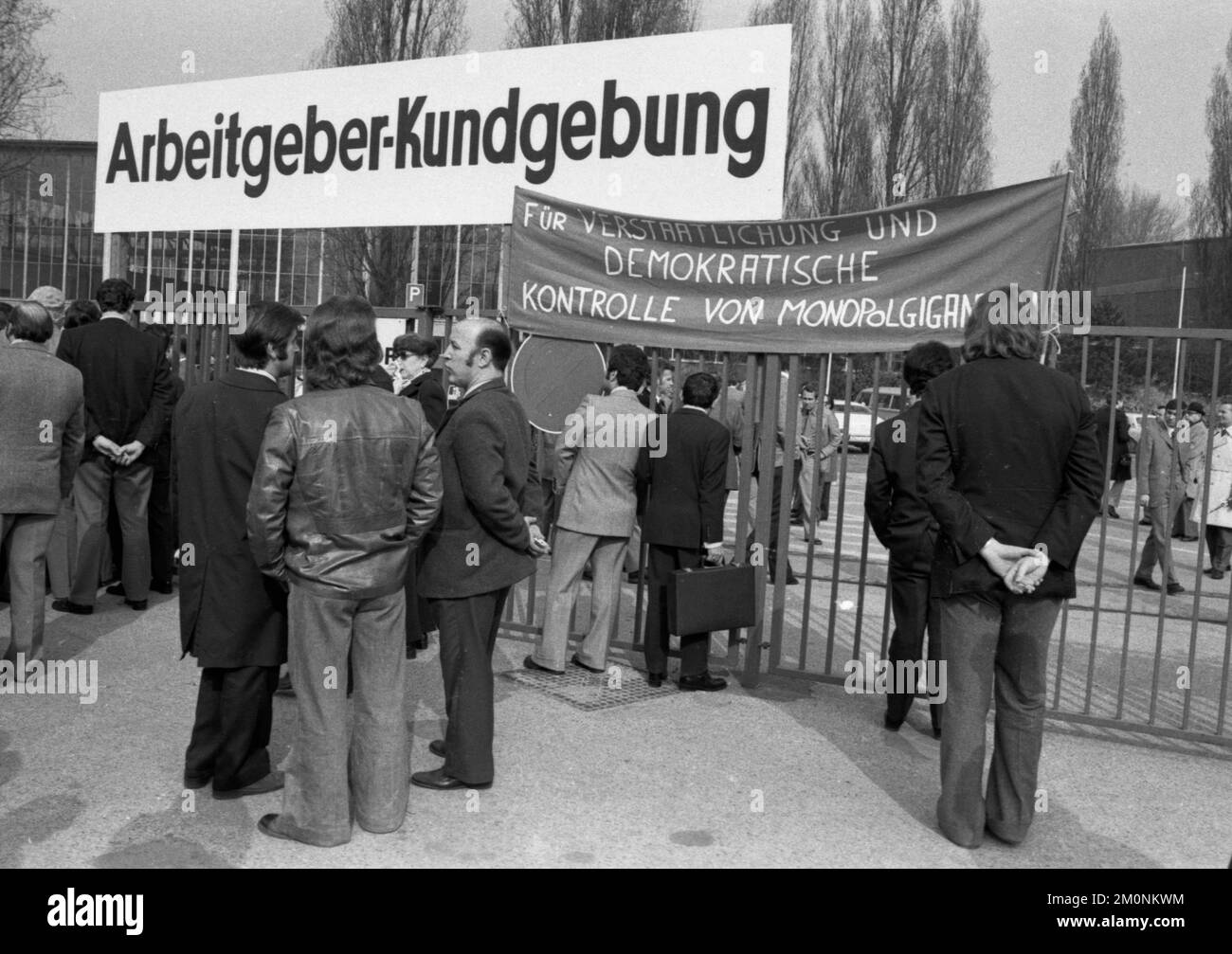 Accompanied by protests for more co-determination by trade unionists of ...
