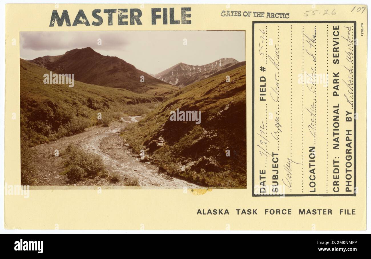upper Clear River Valley. Alaska Task Force Photographs Stock Photo - Alamy