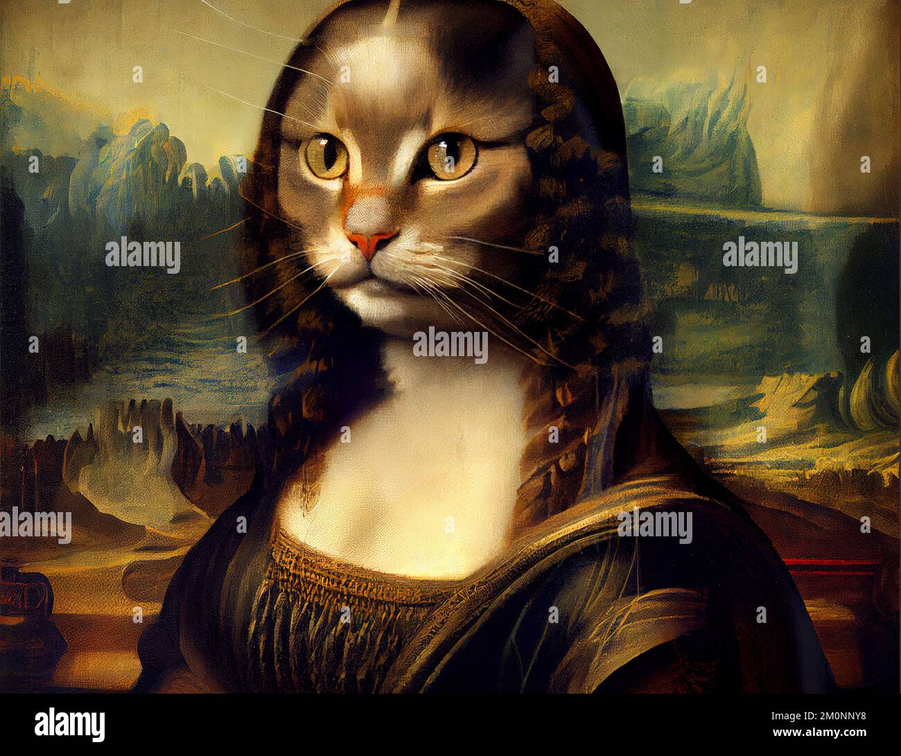 Illustration of lady cat Stock Photo Alamy
