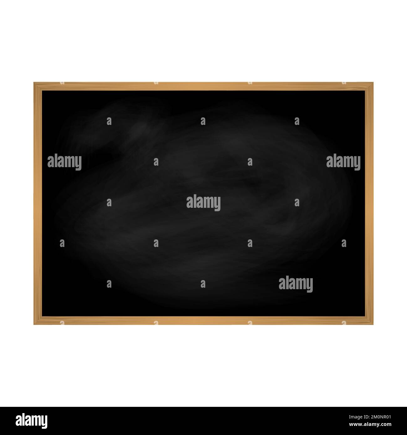 Blackboard background and wooden frame vector illustration Stock Vector