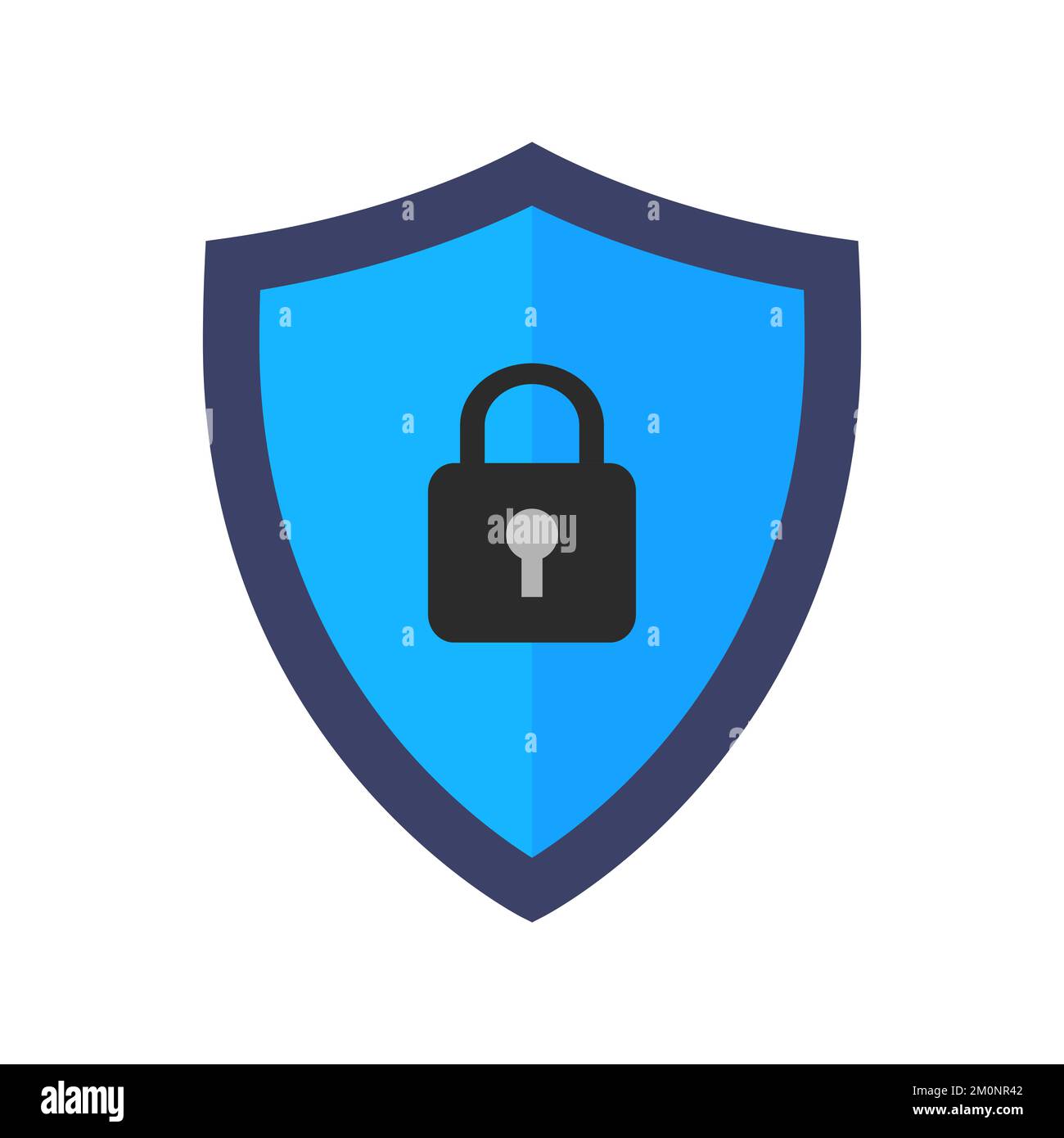 Abstract security vector icon illustration isolated on white background Stock Vector