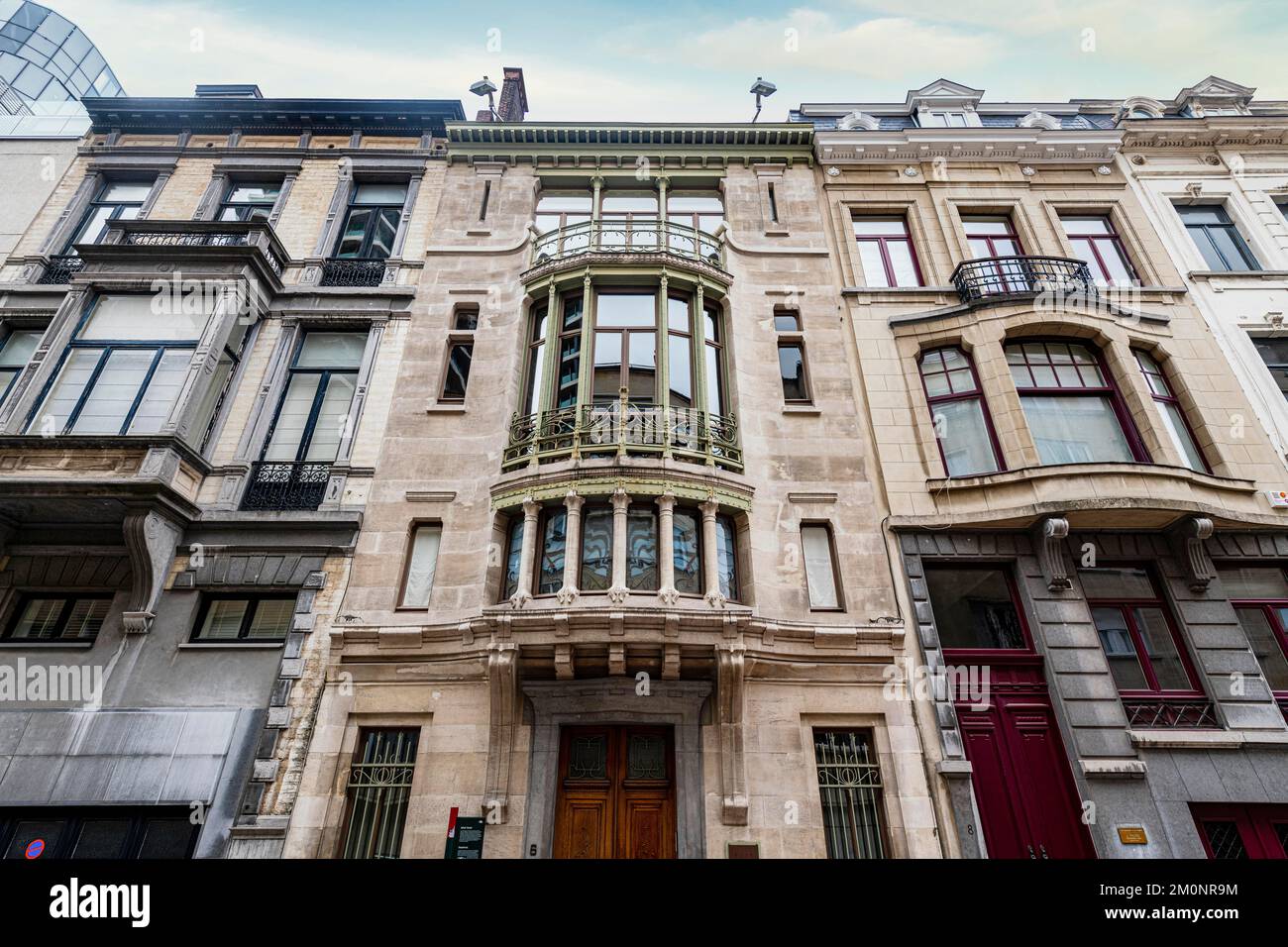 Victor Horta art nouveau, Unesco world heritage site Hôtel Tassel, Brussels, Belgium, Europe Stock Photo