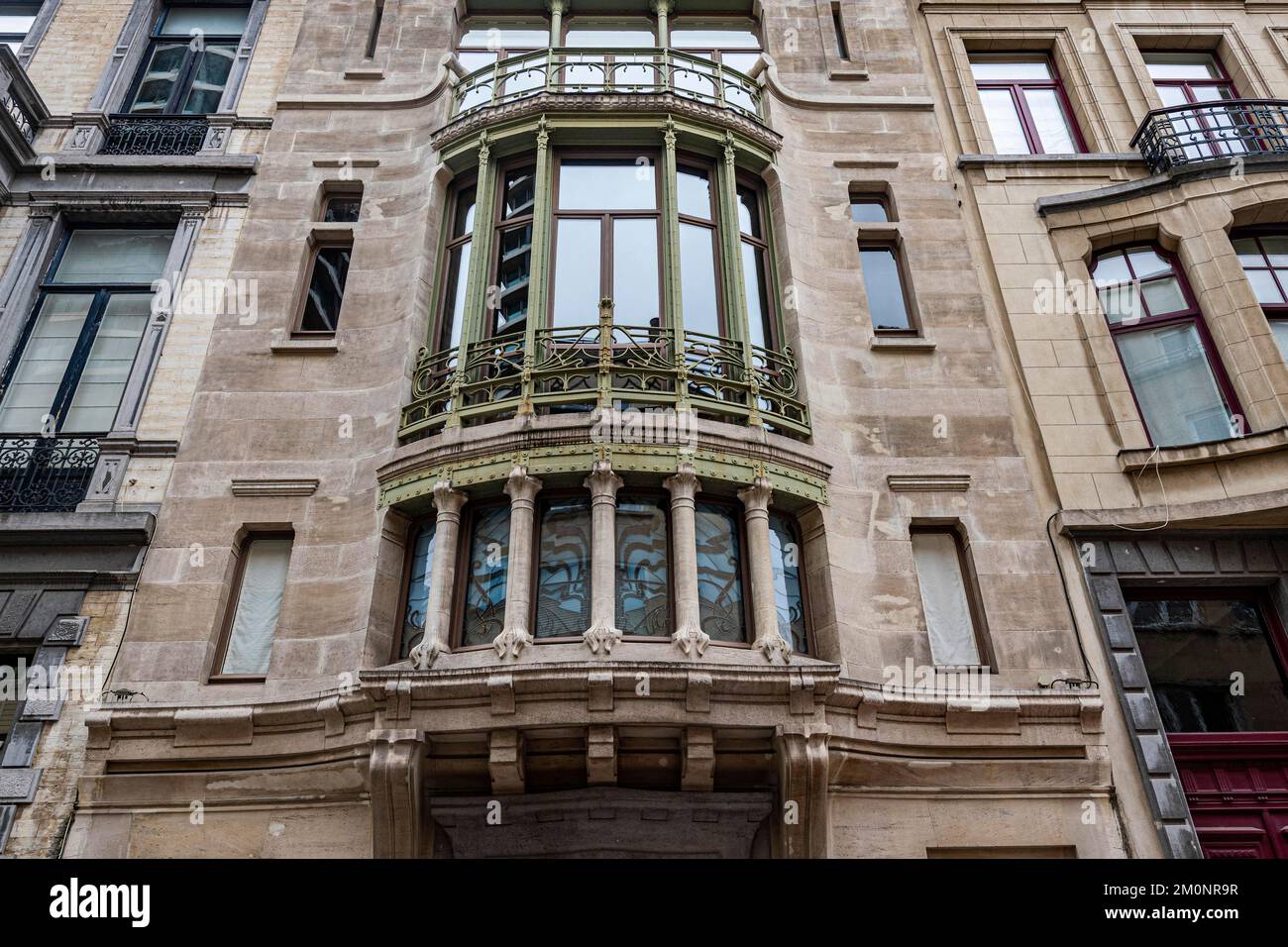 Victor Horta art nouveau, Unesco world heritage site Hôtel Tassel, Brussels, Belgium, Europe Stock Photo