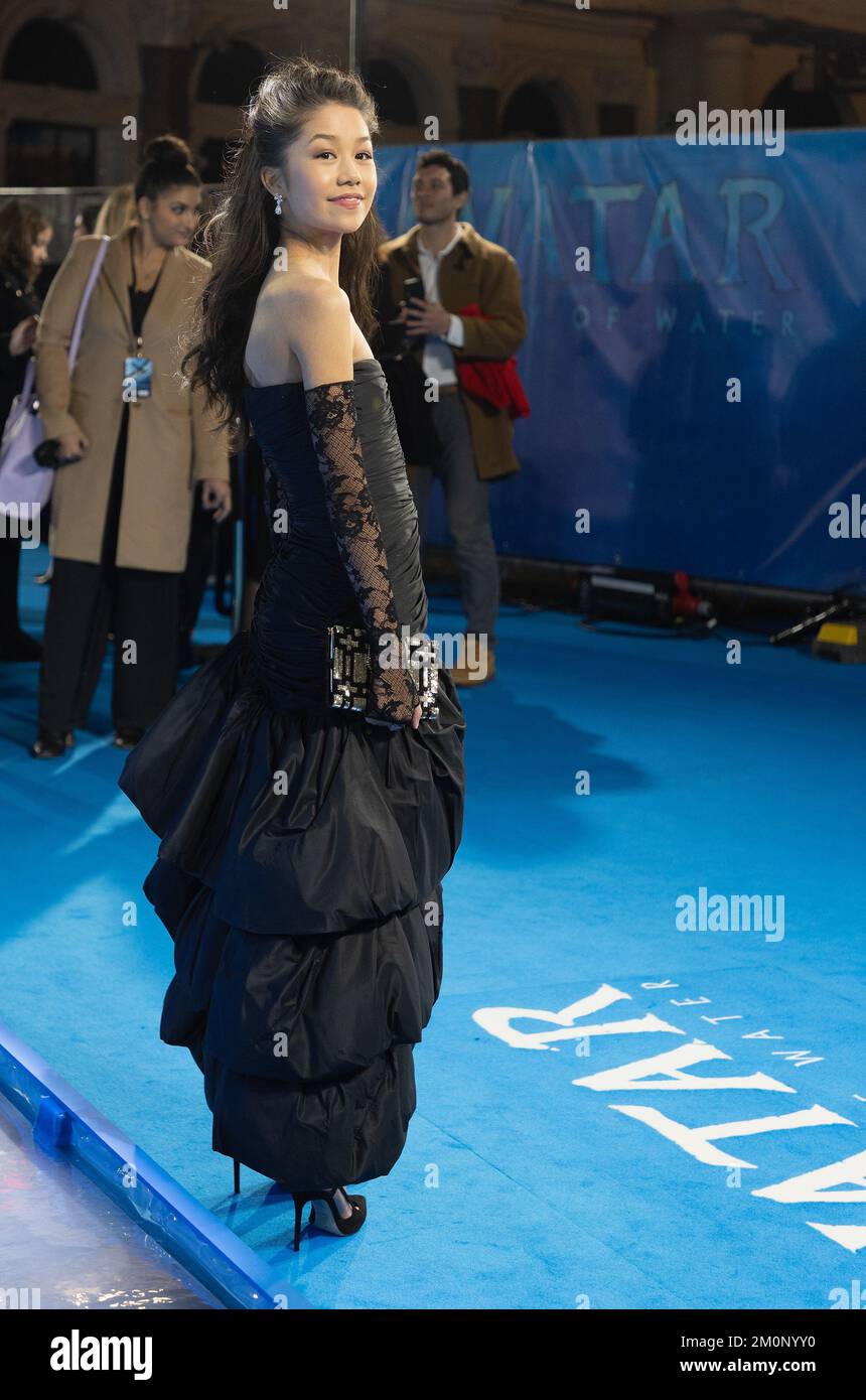 London, UK. 12th Oct, 2022. Trinity Jo-Li Bliss attends AVATAR: The Way of the Water, World Premiere Arrivals at the Odeon Luxe, Leicester Square, London, England. Credit: S.A.M./Alamy Live News Stock Photo