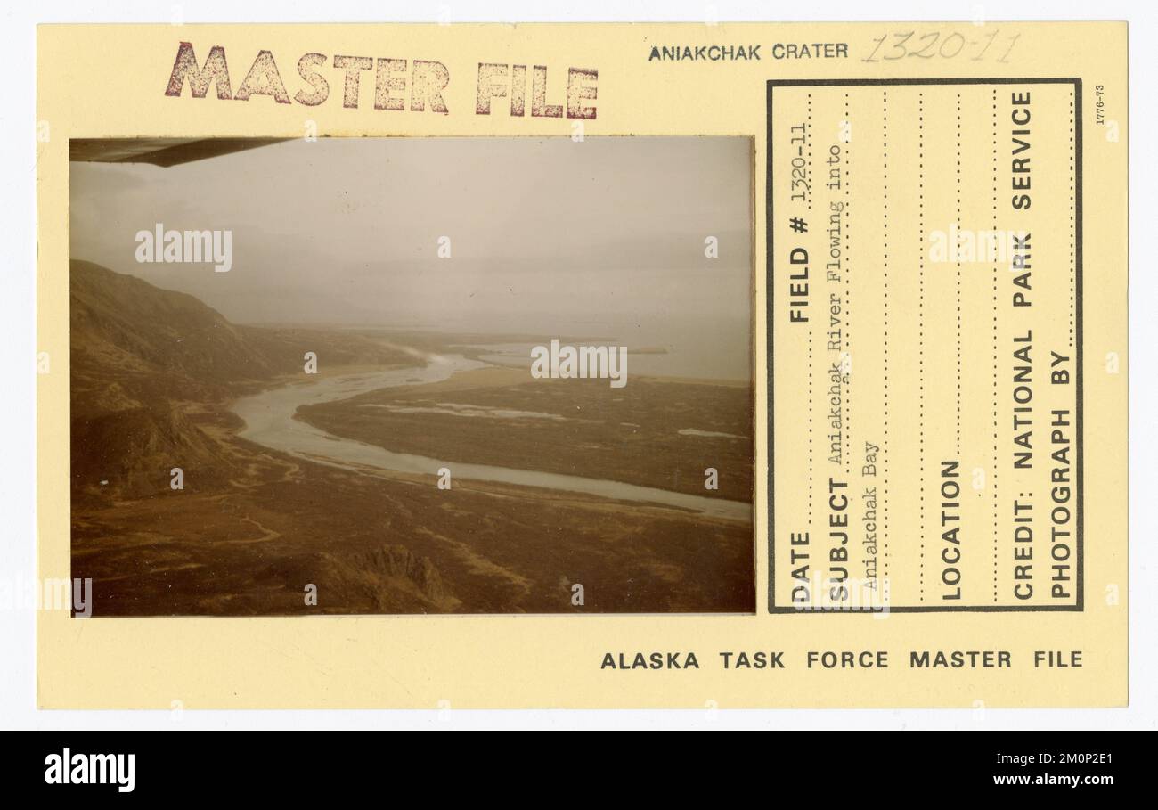Aniakchak River flowing into Aniakchak Bay. Alaska Task Force