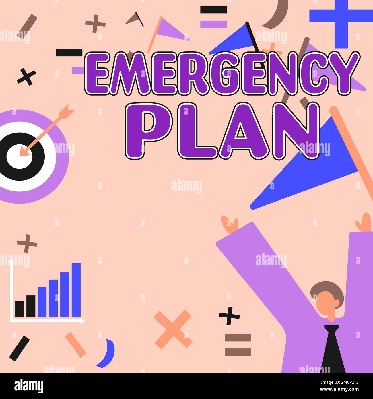 Text showing inspiration Emergency Plan. Concept meaning Procedures for