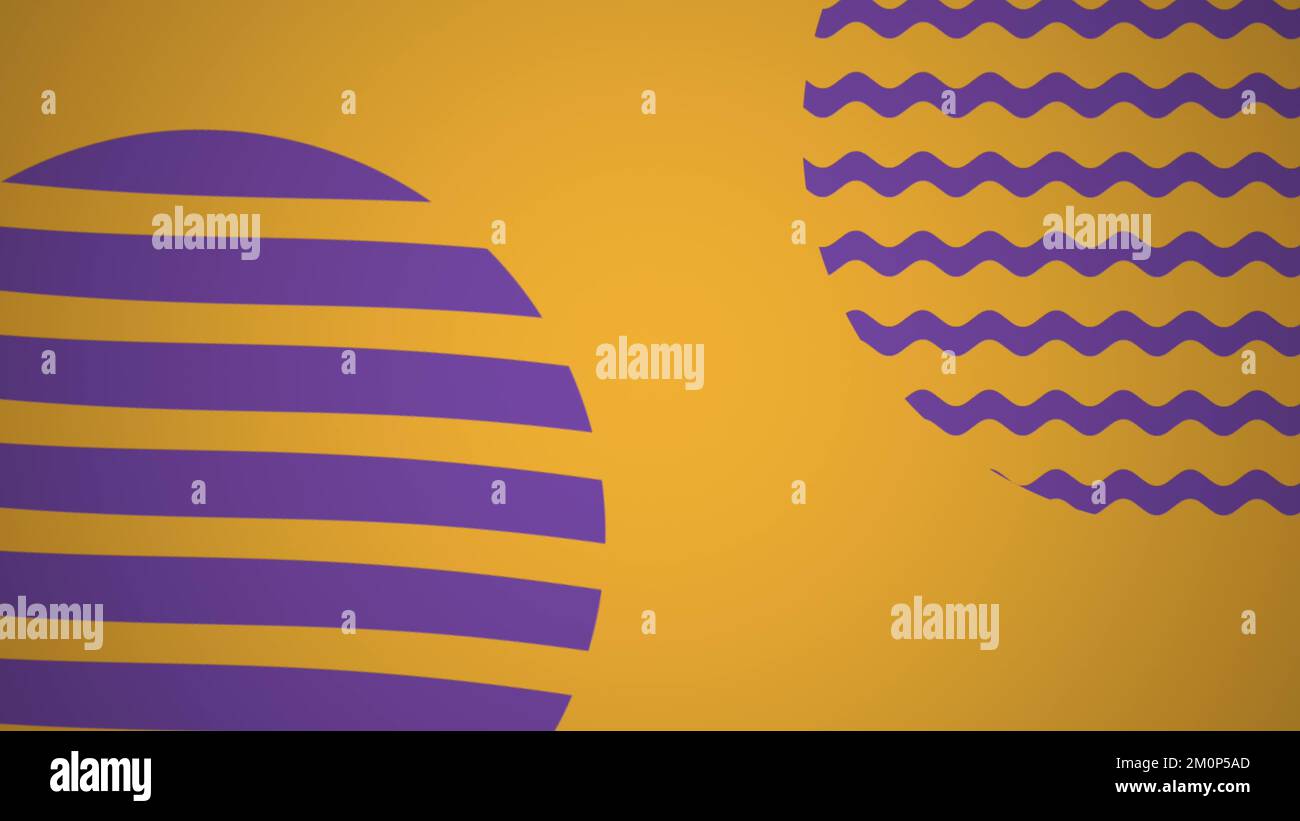 Geometric simple pattern loop. Circles, squares, lines abstract shapes ...