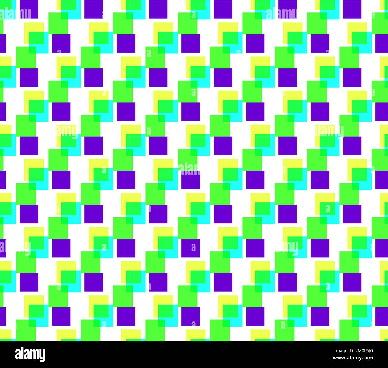 Seamless vector geometry pattern of colored rectangles Stock Vector