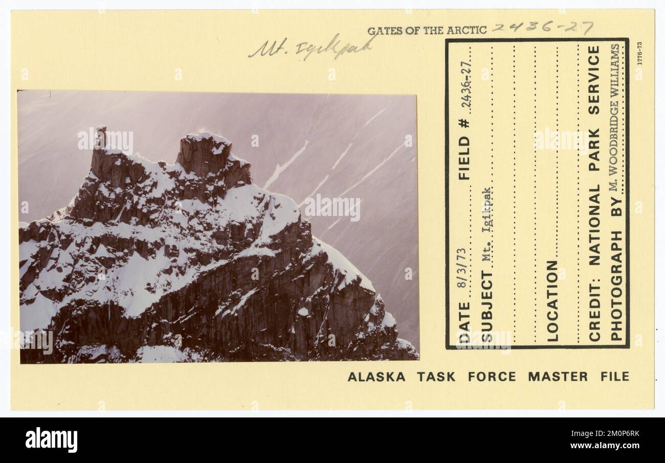 Mount Igikpak. Alaska Task Force Photographs Stock Photo Alamy