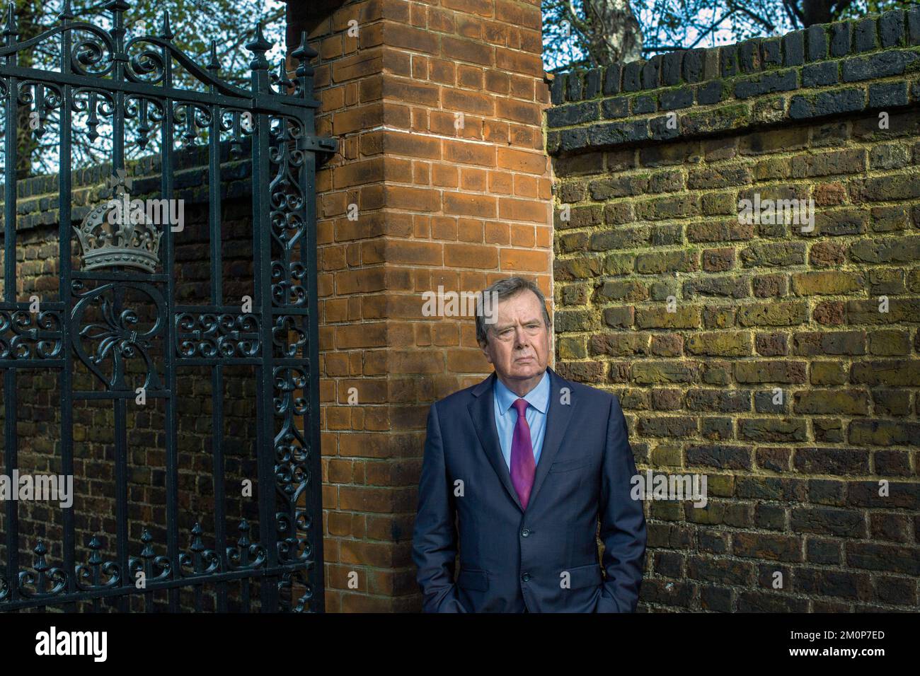 November th 8 2022 , Ken Wharfe royal security expert at the Golden Gates on the south side of Kensington Palace , London , United Kingdom. Stock Photo