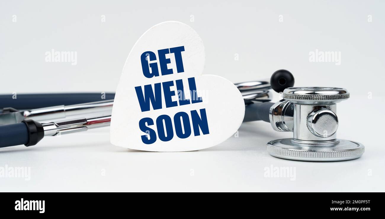 Medicine and health concept. On a white background lies a stethoscope ...