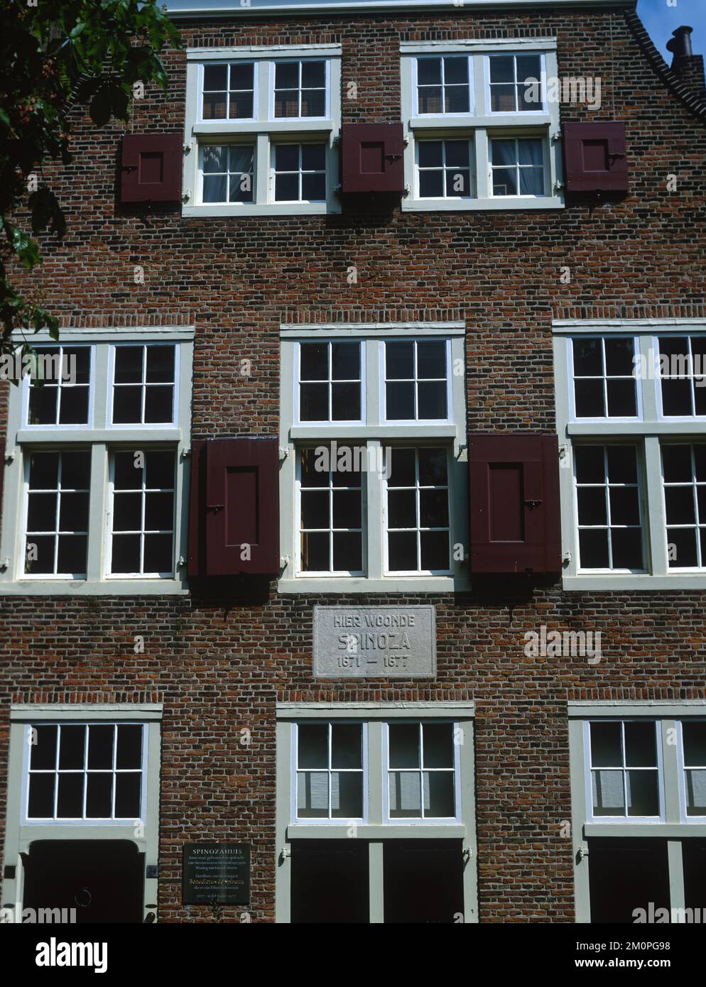 Holland, Amsterdam, The Hague, Baruch Spinoza House, now museum of famous Jewish Potuguese Sephardic Philosopher. Stock Photo