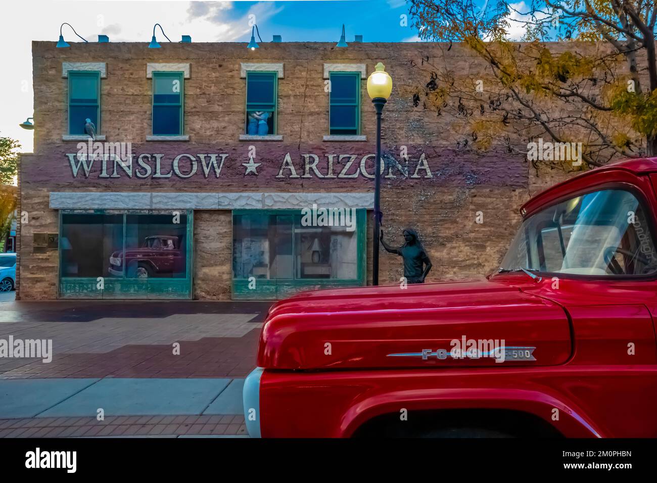 Standin' on the Corner Park along Route 66 in Winslow, Arizona, USA [No