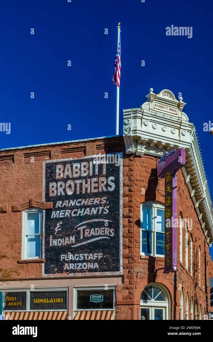 Babbitt Brothers store in Route 66 in Flagstaff, Arizona, USA [No property release; editorial