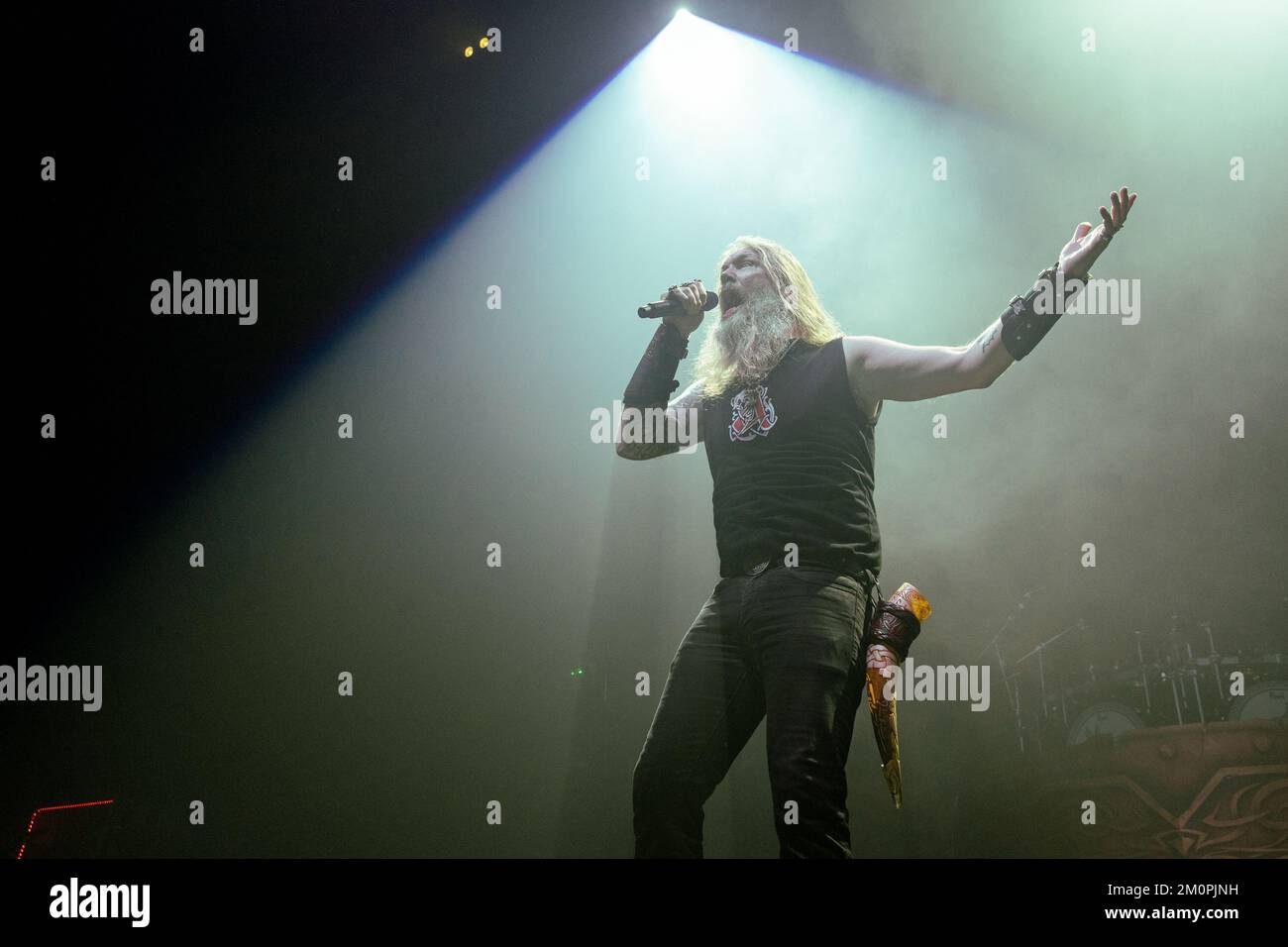 Madison, USA. 05th Dec, 2022. Johan Hegg of Amon Amarth at The Sylvee on December 5, 2022, in Madison, Wisconsin (Photo by Daniel DeSlover/Sipa USA) Credit: Sipa USA/Alamy Live News Stock Photo