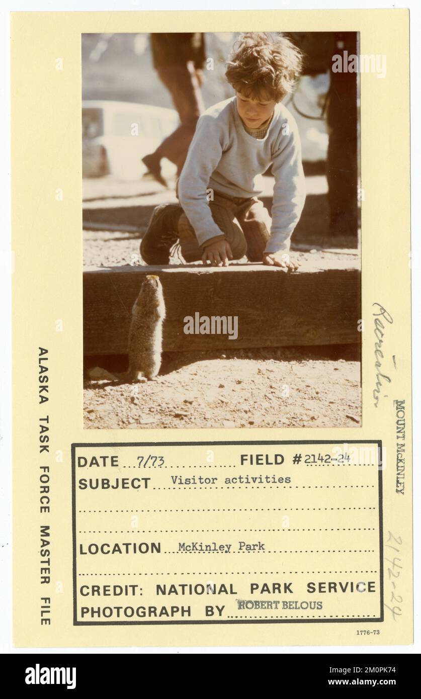 Visitor activities. Alaska Task Force Photographs Stock Photo - Alamy