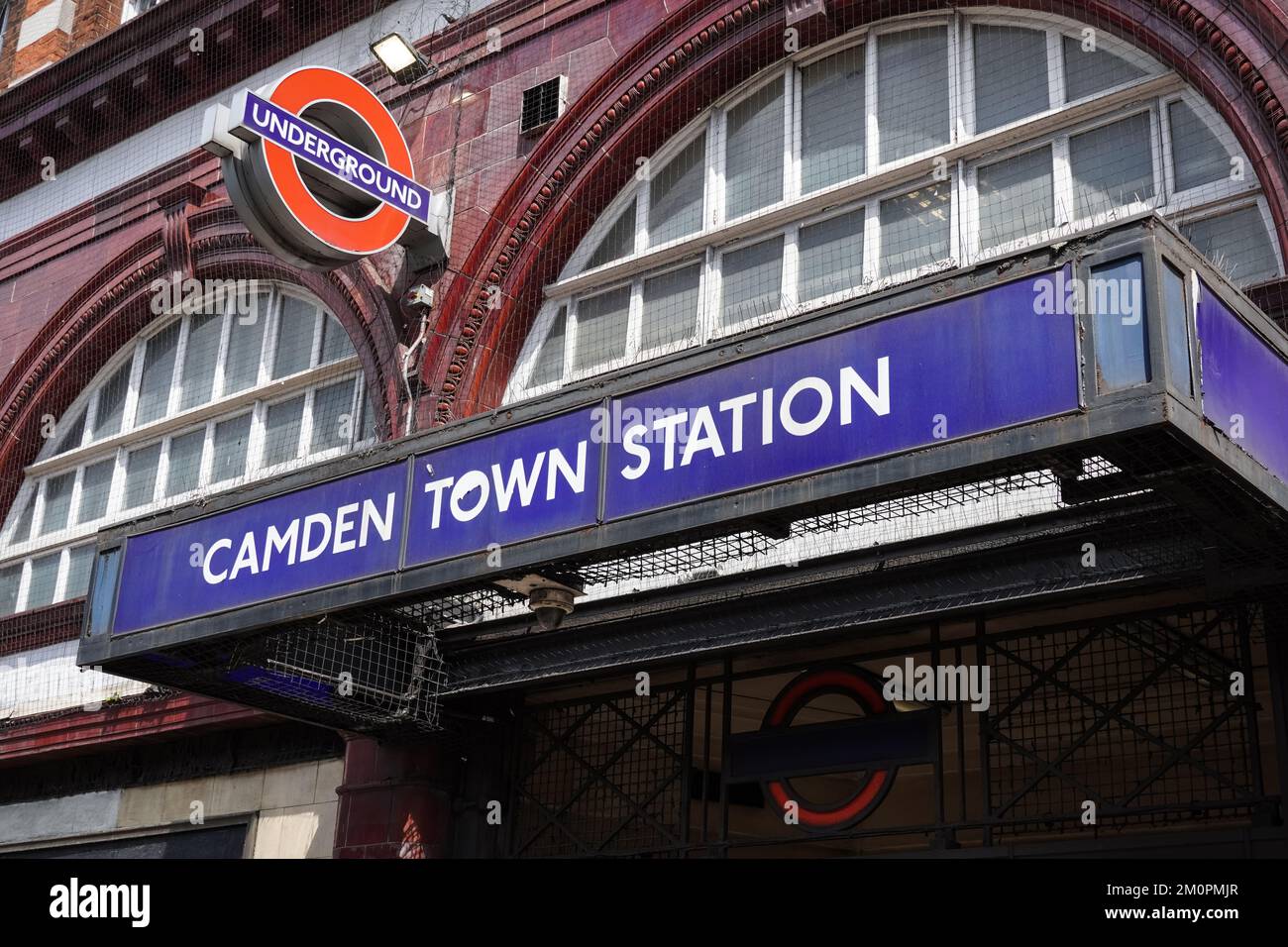 Camden Town underground, tube station London England United Kingdom UK Stock Photo
