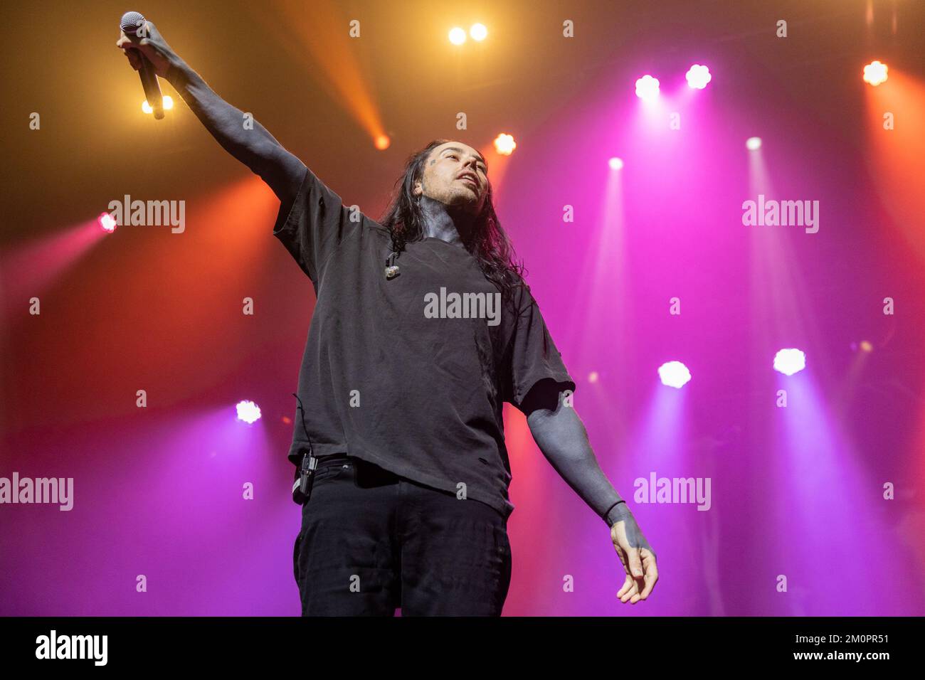 Ronnie Radke of Falling in Reverse at The Sylvee on December 6, 2022, in Madison, Wisconsin