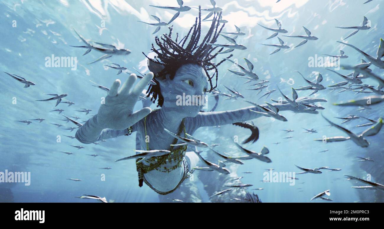 AVATAR THE WAY OF WATER, (aka AVATAR 2), Tuk (voice Trinity JoLi Bliss), 2022. © Walt Disney