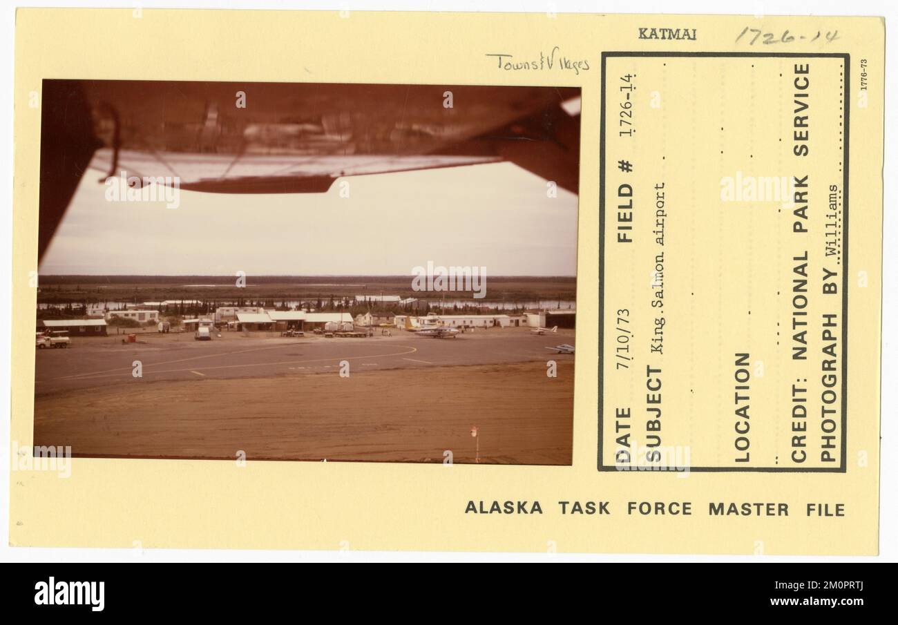 King Salmon airport. Alaska Task Force Photographs Stock Photo Alamy