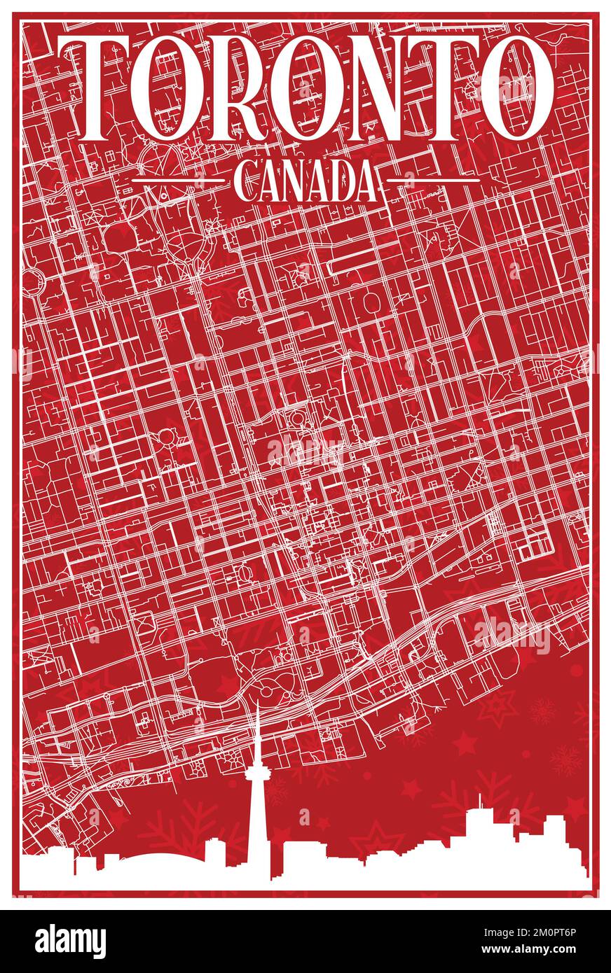 Toronto skyline silhouette border hires stock photography and images Alamy