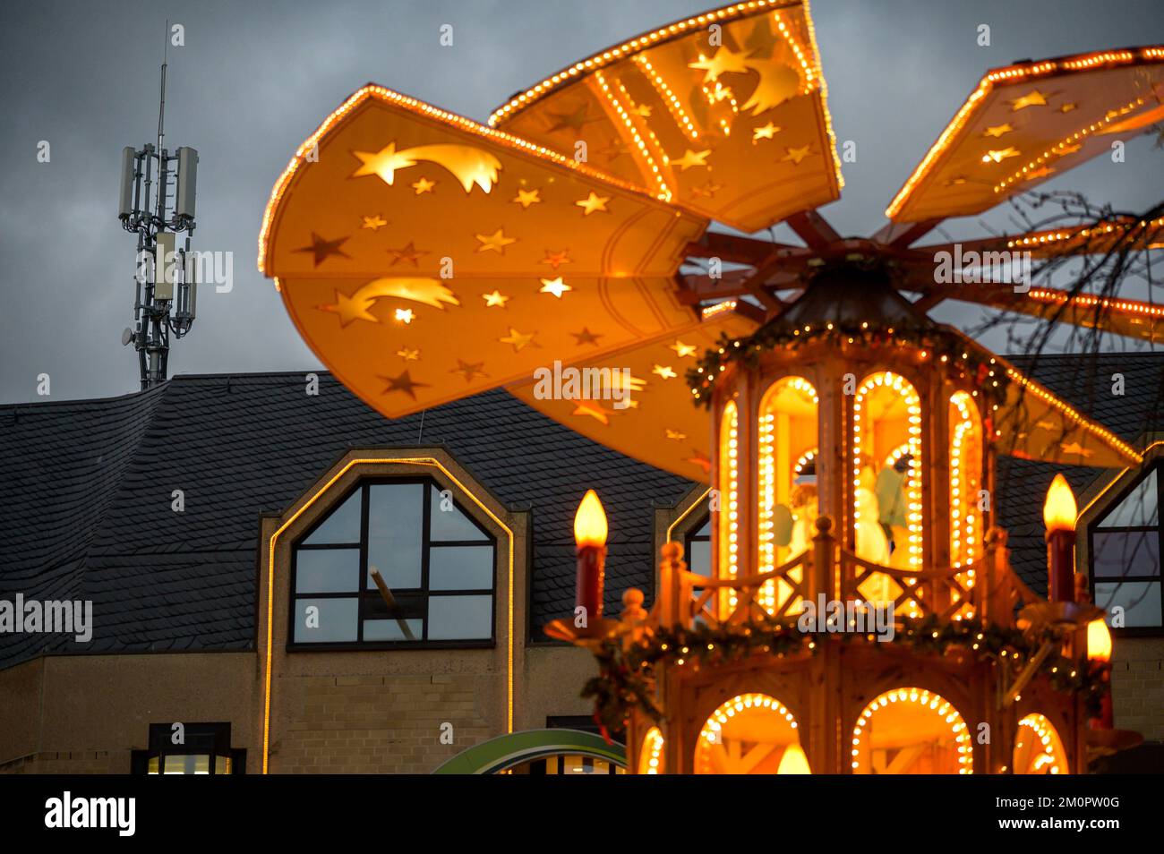 bonn-germany-december-6-2022-phone-antenna-towers-above-christmas